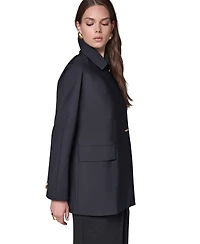 Donna Karan New York Women's Buttoned Rain Coat