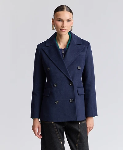 Avec Les Filles Women's Double-Breasted Blazer
