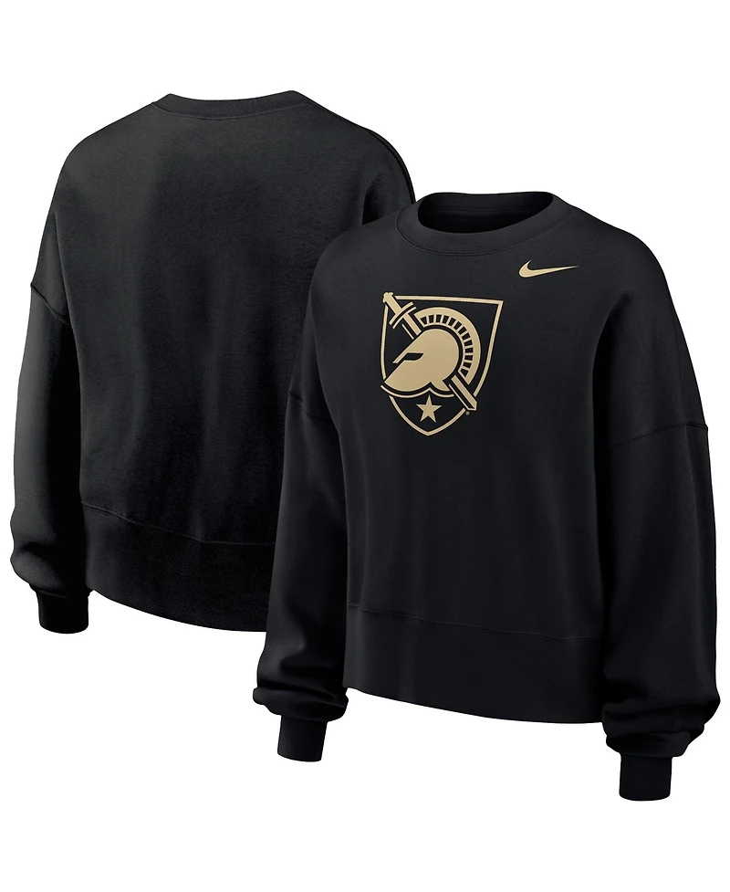 Nike Women's Black Army Knights Phoenix Fleece Pullover Sweatshirt