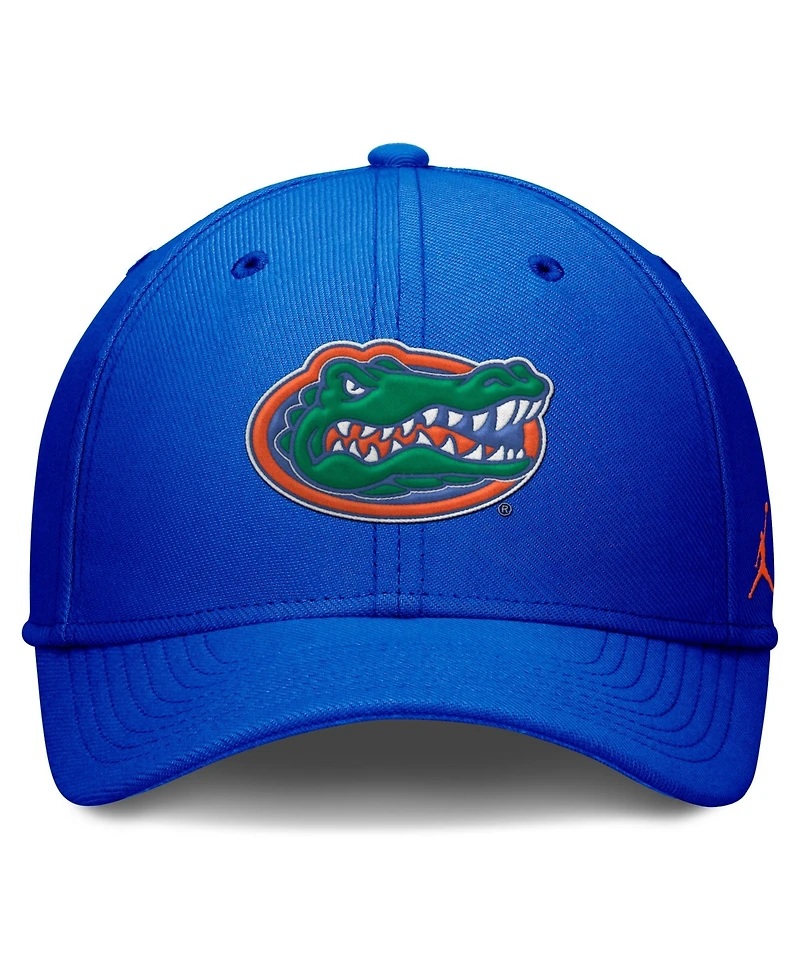 Jordan Men's Royal Florida Gators Rise Swoosh Dri-fit Flex Hat