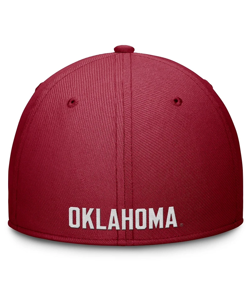 Jordan Men's Crimson Oklahoma Sooners Rise Swoosh Dri-fit Flex Hat