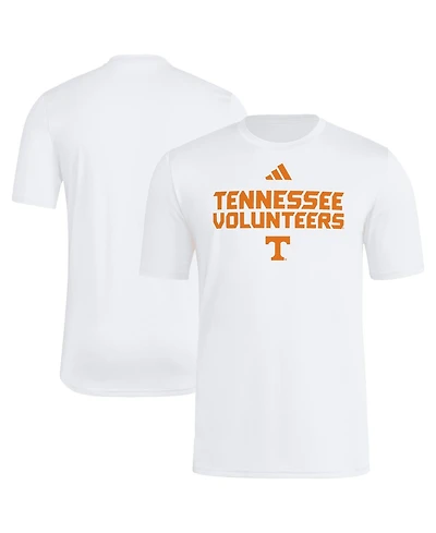 Adidas Men's White Tennessee Volunteers Wordmark Poly T-Shirt