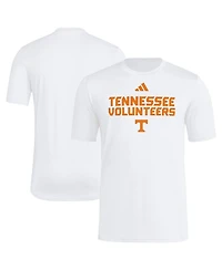 Adidas Men's White Tennessee Volunteers Wordmark Poly T-Shirt