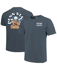 Image One Men's Navy Penn State Nittany Lions Comfort Colors Team Statue T-Shirt