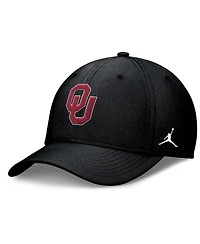 Jordan Men's Black Oklahoma Sooners Rise Swoosh Dri-fit Flex Hat