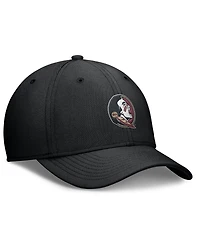 Nike Men's Black Florida State Seminoles Rise Swoosh Dri-fit Flex Hat