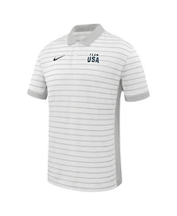Nike Men's White Team Usa Victory Stripe Dri-fit Polo Shirt