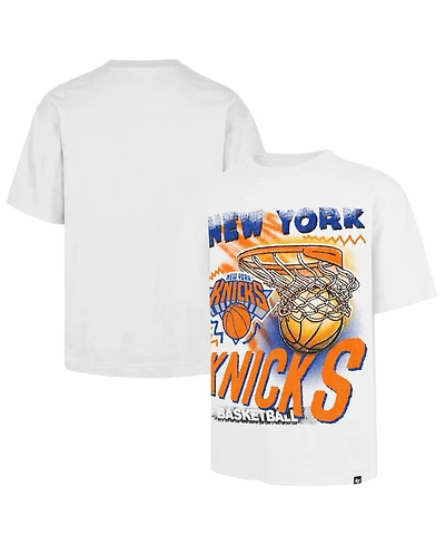 '47 Brand Men's White New York Knicks Jimbo Foundation T-Shirt