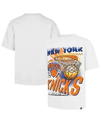 '47 Brand Men's White New York Knicks Jimbo Foundation T-Shirt
