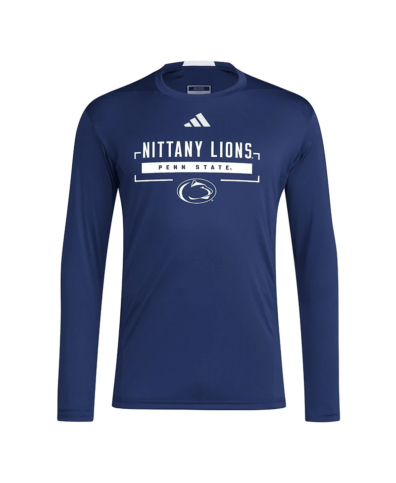 Adidas Men's Navy Penn State Nittany Lions D4T Long Sleeve T-Shirt
