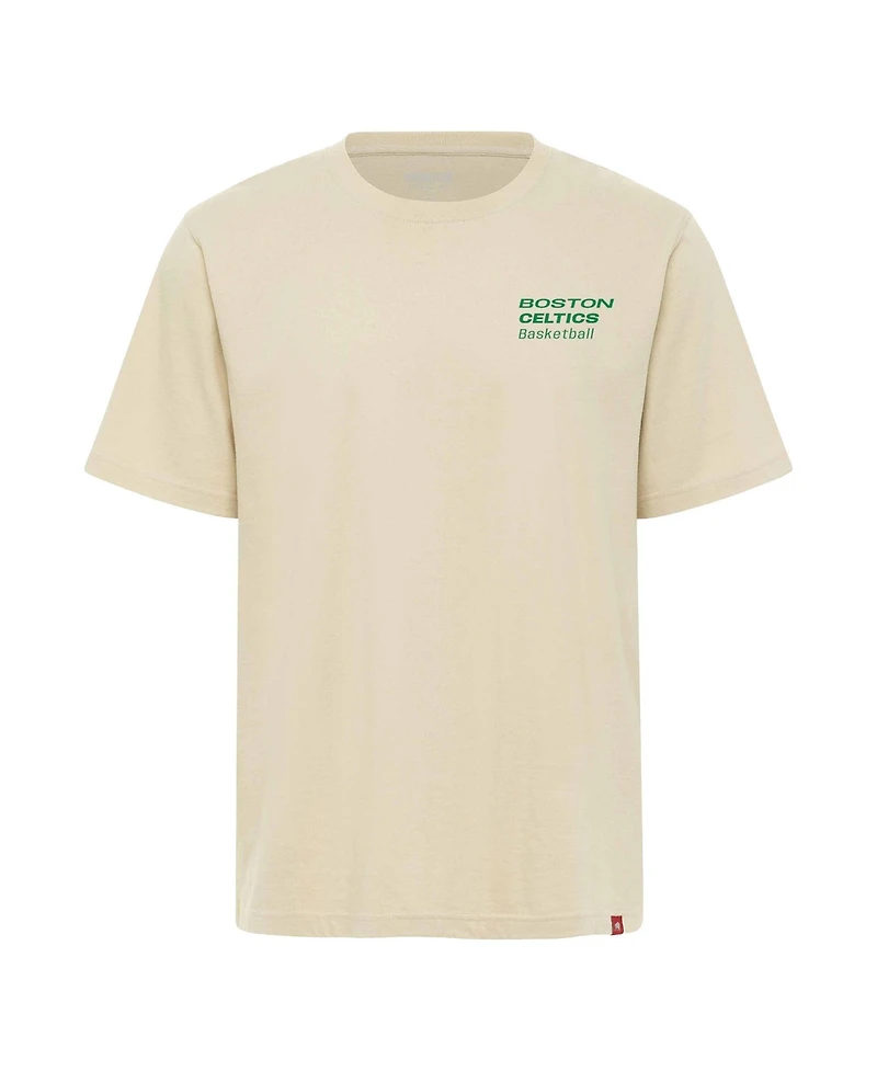 Sportiqe Men's and Women's Cream Boston Celtics Duke Premium T-Shirt