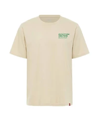 Sportiqe Men's and Women's Cream Boston Celtics Duke Premium T-Shirt