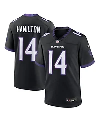 Nike Men's Kyle Hamilton Black Baltimore Ravens Alternate Game Jersey