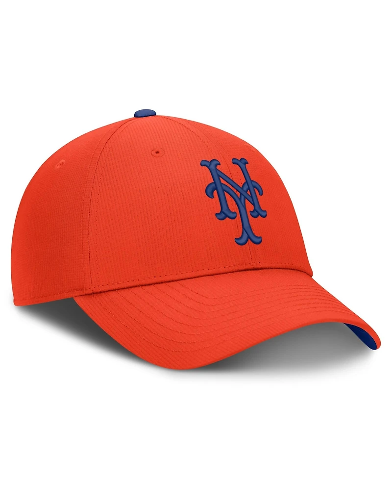 Nike Men's Orange New York Mets Cooperstown Club Dri-fit Adjustable Hat