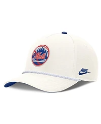 Nike Men's Cream New York Mets Cooperstown Rise Adjustable Hat