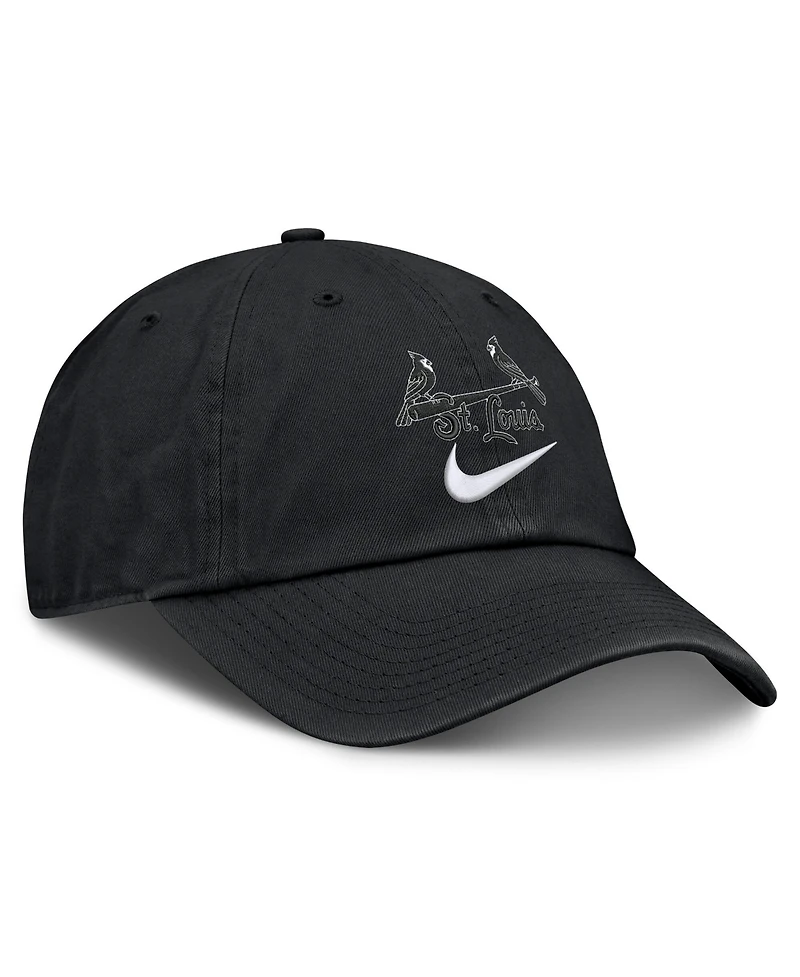 Nike Men's Black St. Louis Cardinals Primetime Club Adjustable Hat