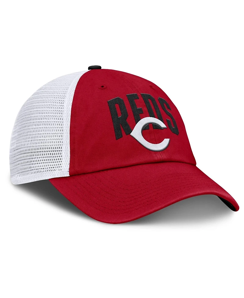 Nike Men's Red Cincinnati Reds Primetime Club Adjustable Trucker Hat