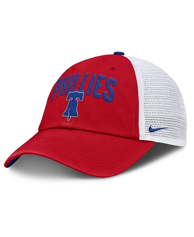 Nike Men's Red Philadelphia Phillies Primetime Club Adjustable Trucker Hat