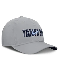 Nike Men's Gray Tampa Bay Rays Primetime Rise Dri-fit Flex Hat