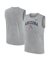 Nike Men's Heather Gray Arizona Wildcats Primetime Legend Arch Dri-fit Muscle Tank Top