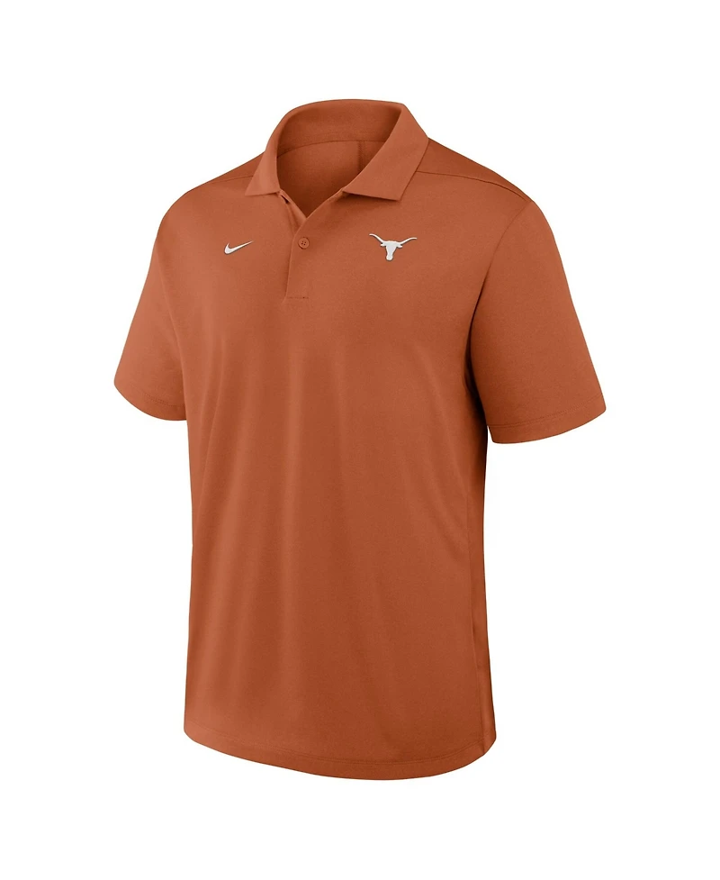 Nike Men's Texas Orange Longhorns Primetime Victory Plus Dri-fit Polo Shirt