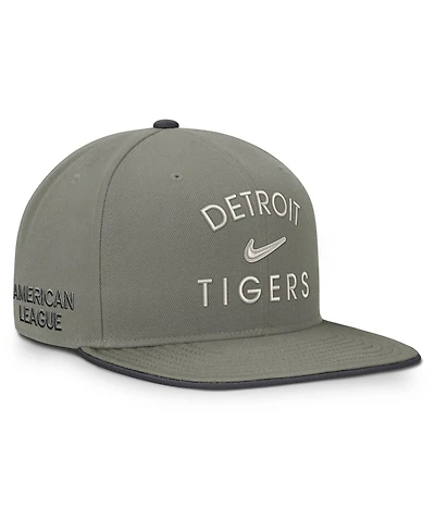 Nike Men's Olive Detroit Tigers Pro Dri-fit Snapback Hat