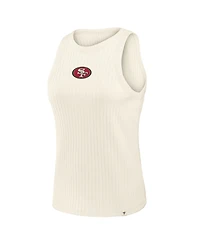 Fanatics Women's Cream San Francisco 49ers Star Play Tri-Blend Ribbed Tank Top