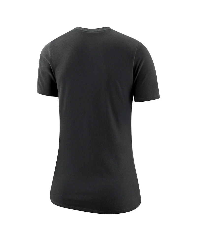 Nike Women's Black San Antonio Spurs Wordmark Core T-Shirt