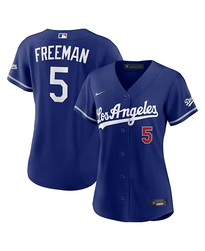 Nike Women's Freddie Freeman Royal Los Angeles Dodgers Alternate Stadium Jersey