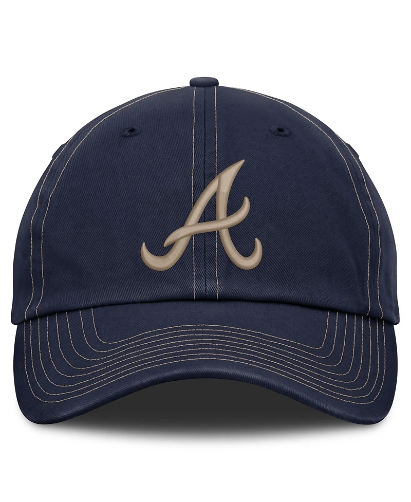 Nike Men's Navy Atlanta Braves Father's Day Club Adjustable Hat