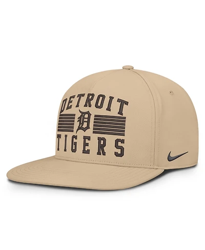 Nike Men's Khaki Detroit Tigers Desert Pro AeroBill Dri-fit Snapback Hat