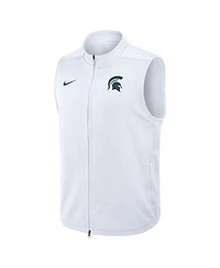 Nike Men's White Michigan State Spartans Primetime Victory Therma-fit Full-Zip Vest