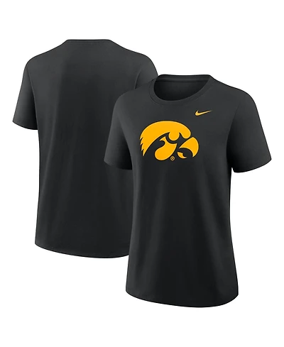 Nike Women's Black Iowa Hawkeyes Primary Logo T-Shirt