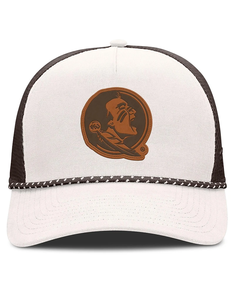 Fanatics Men's Natural Florida State Seminoles Bronco Trucker Adjustable Hat