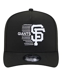 New Era Men's Black San Francisco Giants Motion A-Frame 9FIFTY Snapback Hat