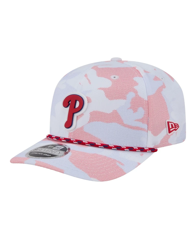 New Era Men's White Philadelphia Phillies Camo Rope 9SEVENTY Adjustable Hat