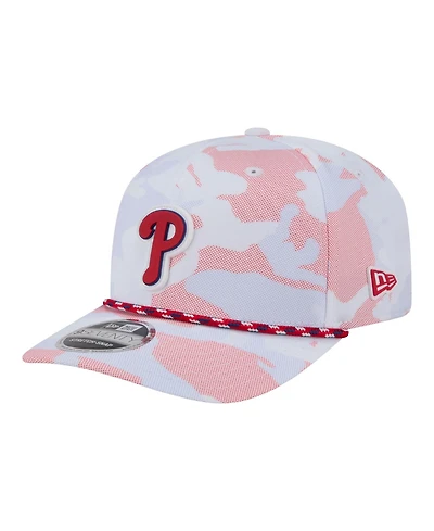 New Era Men's White Philadelphia Phillies Camo Rope 9SEVENTY Adjustable Hat