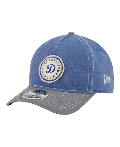 New Era Men's Royal/Gray Los Angeles Dodgers Felt M-Crown 9FORTY Adjustable Hat