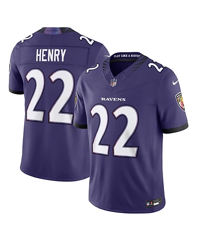 Nike Men's Derrick Henry Purple Baltimore Ravens Team Vapor F.u.s.e. Stitched Limited Jersey