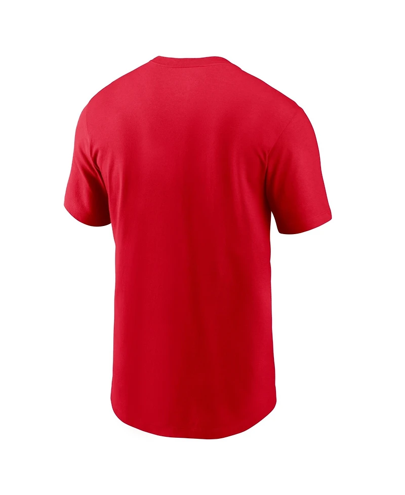 Nike Men's Scarlet Ohio State Buckeyes Primetime Football Icon T-Shirt