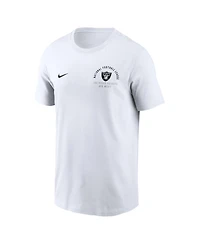 Nike Men's White Las Vegas Raiders Split Logo T-Shirt