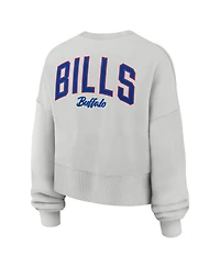 Nike Women's Gray Buffalo Bills Oversized Primetime Phoenix Fleece Sweatshirt