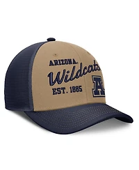 Nike Men's and Women's Beige/Navy Arizona Wildcats Legacy Rise Trucker Adjustable Hat