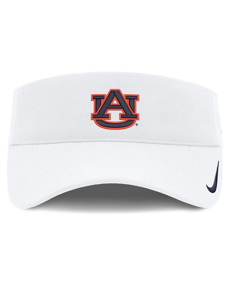Nike Men's and Women's White Auburn Tigers 2026 On-Field Ace Adjustable Visor
