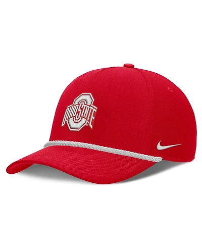 Nike Men's and Women's Scarlet Ohio State Buckeyes Rope Rise Adjustable Hat
