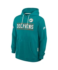 Nike Men's Aqua Miami Dolphins Standard Issue Replay Officials Alternate Dri-fit Hoodie