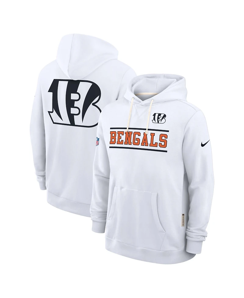 Nike Men's White Cincinnati Bengals Standard Issue Replay Officials Alternate Dri-fit Hoodie