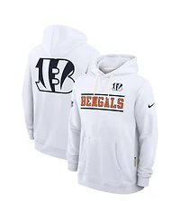Nike Men's White Cincinnati Bengals Standard Issue Replay Officials Alternate Dri-fit Hoodie