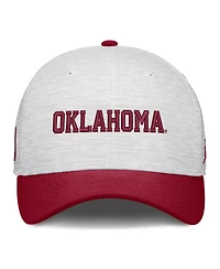 Jordan Men's and Women's White/Crimson Oklahoma Sooners Primetime Rise Adjustable Hat