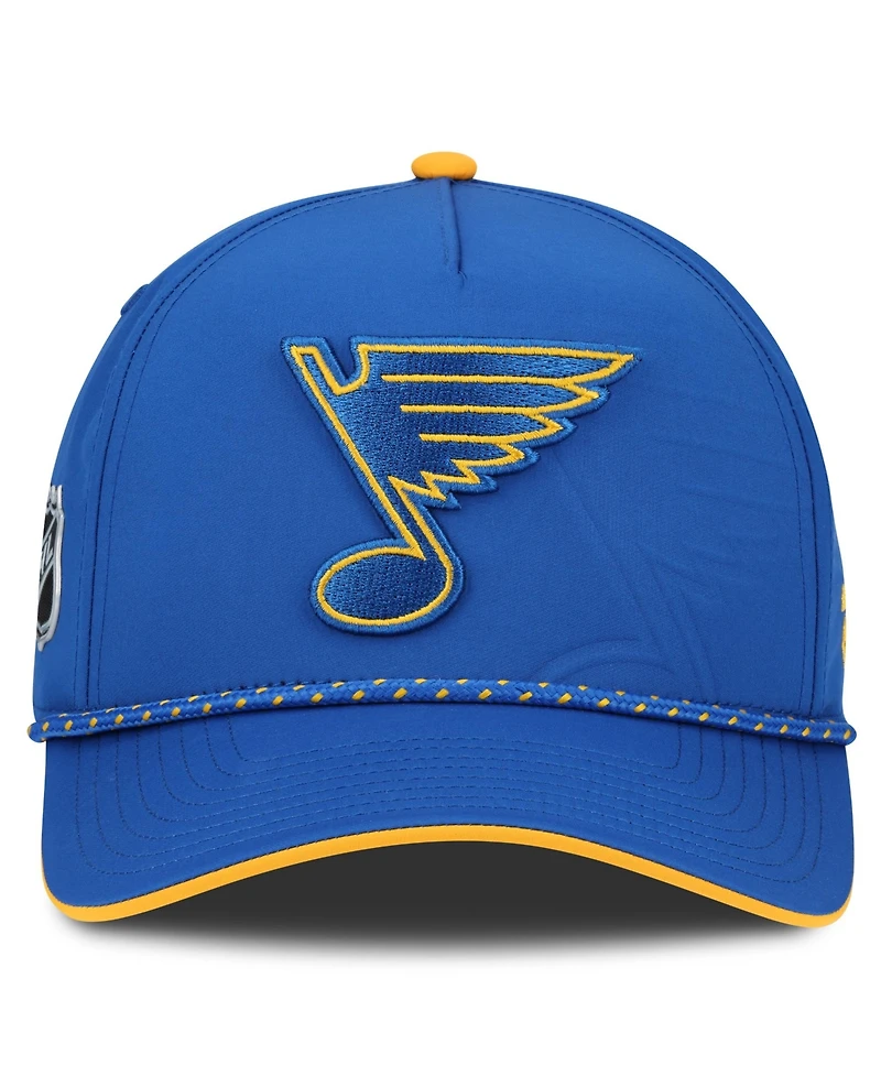 Fanatics Men's Blue St. Louis Blues On Stage Podium A-Frame Adjustable Hat